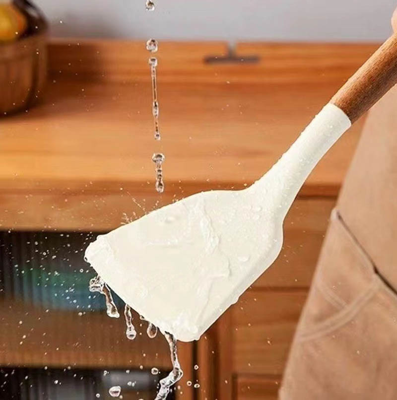 wooden handled kitchen utensils